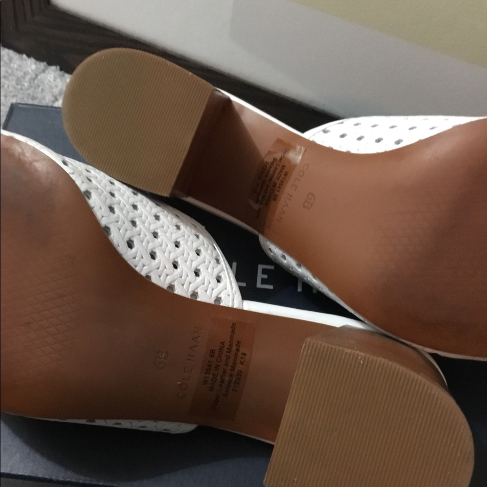 Cole Haan true white leather mule - Picture 9 of 15